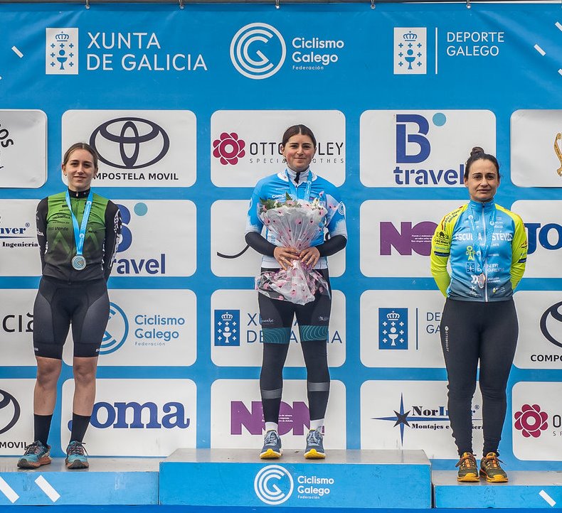 Lee más sobre el artículo Raquel Román, medalla de plata élite femenina y Óscar Lorenzo, medalla de oro máster 60 en el Campeonato de Galicia BTT-Resistencia 2025